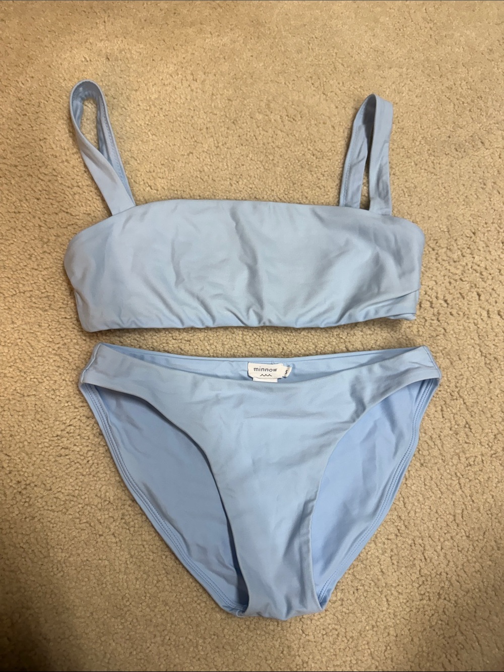 Light Blue Minnow Bikini Set - Women Swim